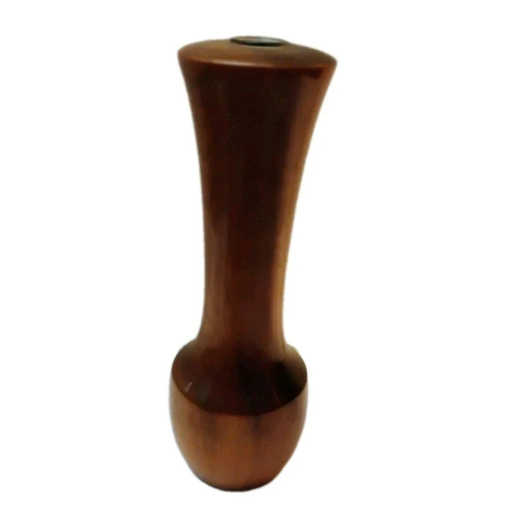 Vintage Mid Century Hand Turned Wood Bud Vase 6.5